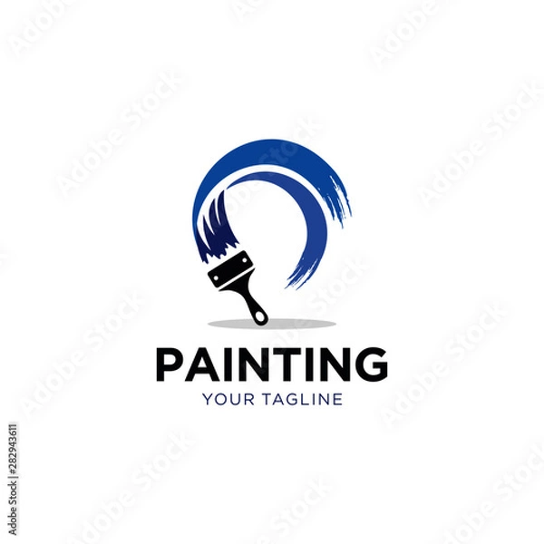 Obraz Painting Services Logo Vector Template