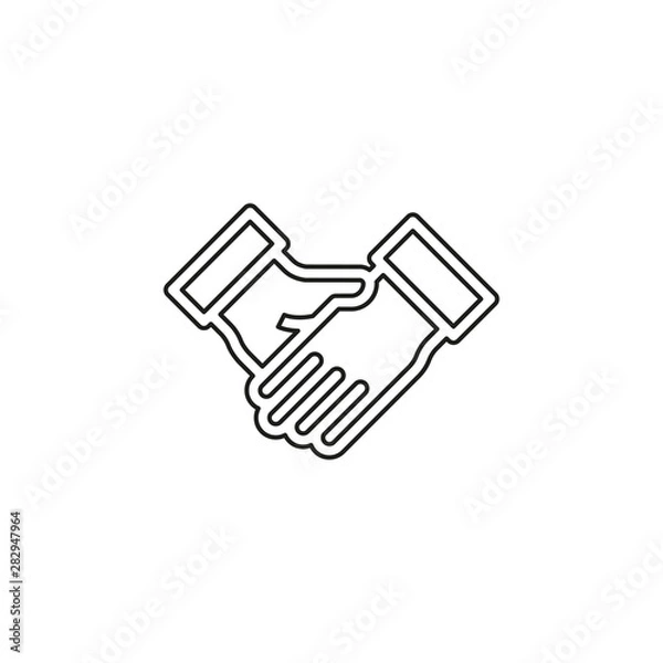 Obraz agreement, handshake icon