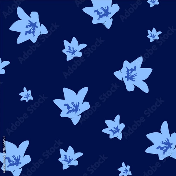 Obraz Blue Flower Patterns