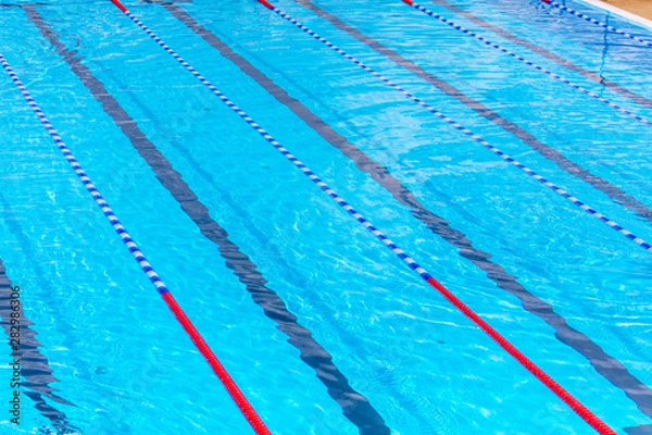 Fototapeta Blue water pool as background