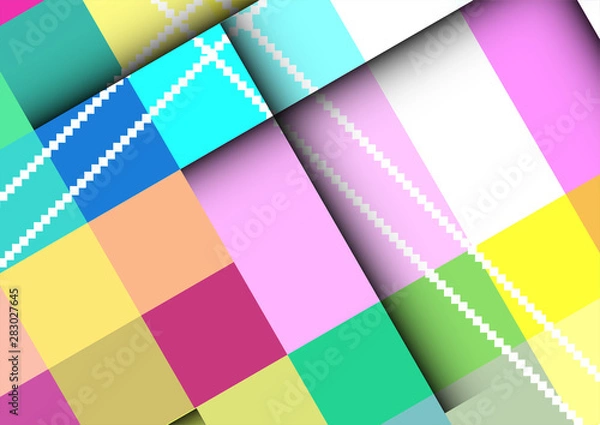 Obraz abstract. colorful background with square frames. vector geometric.