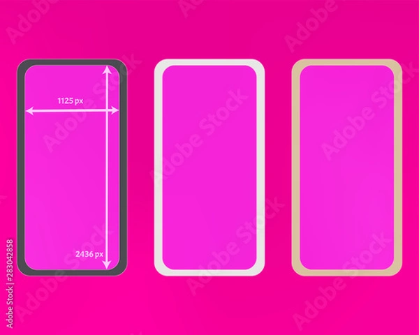 Fototapeta Mesh, pink colored phone backgrounds kit.
