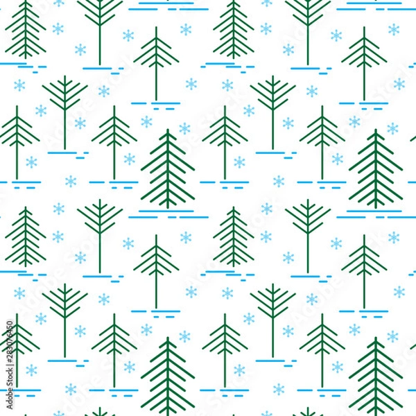 Fototapeta Seamless Christmas Pattern