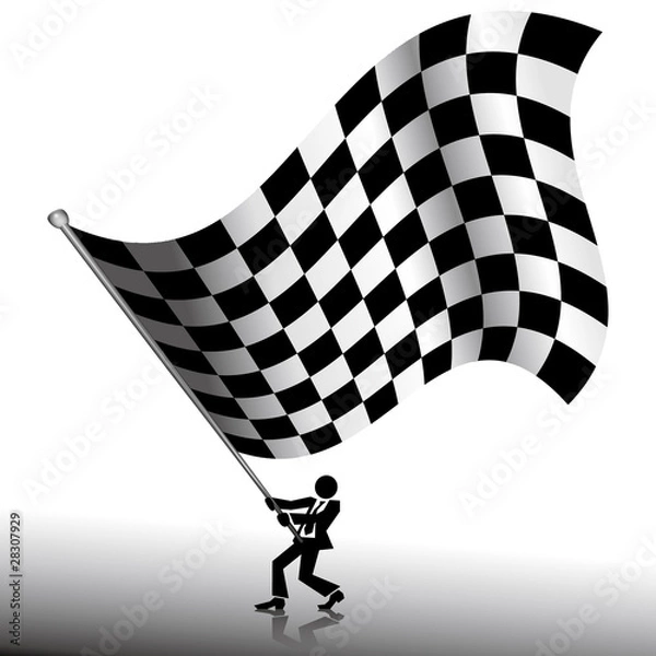 Fototapeta checkeredflag
