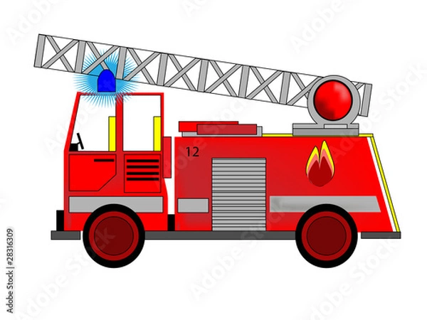 Fototapeta Fire engine