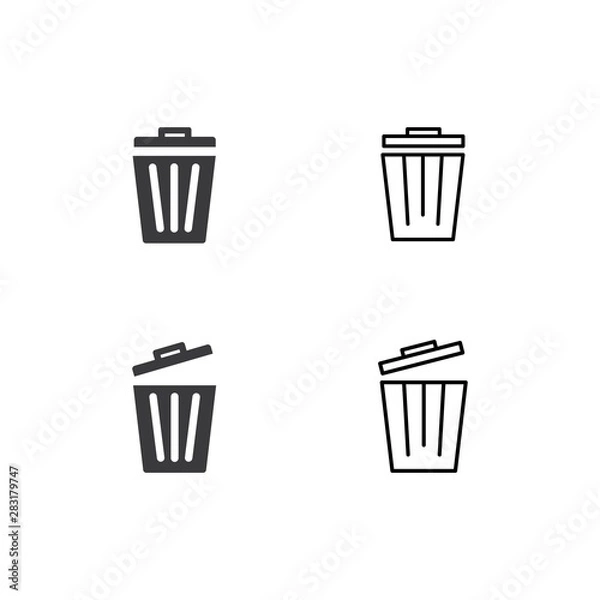 Obraz Trash basket icon