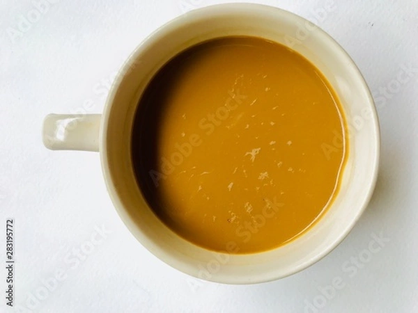 Obraz Coffee cup on white background 