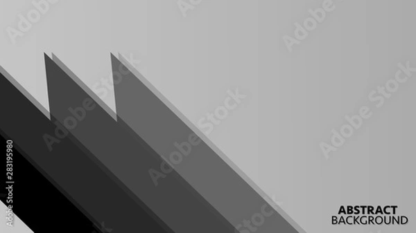 Fototapeta Abstract white and grey striped background. Vector abstract graphic design