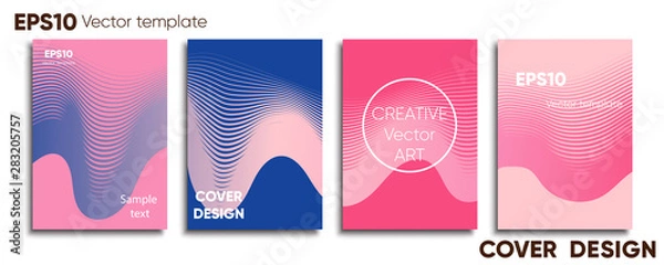 Obraz Creative colored cover. Cover design. Cool background.