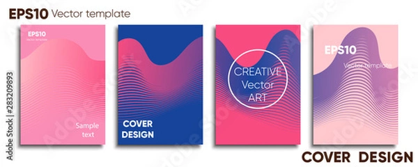 Obraz Creative colored cover. Cover design. Cool background.