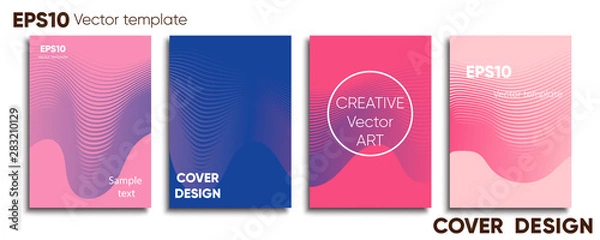 Obraz Creative colored cover. Cover design. Cool background.