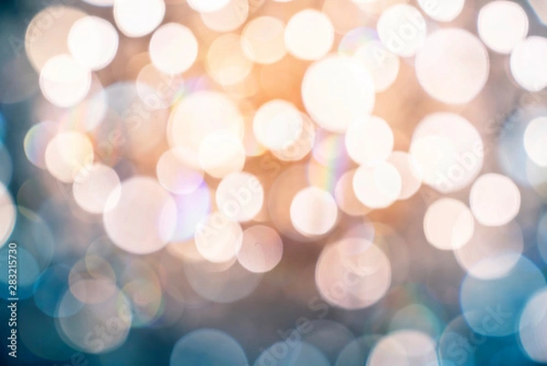Fototapeta abstract blur image background of bokeh crystal light chandelier