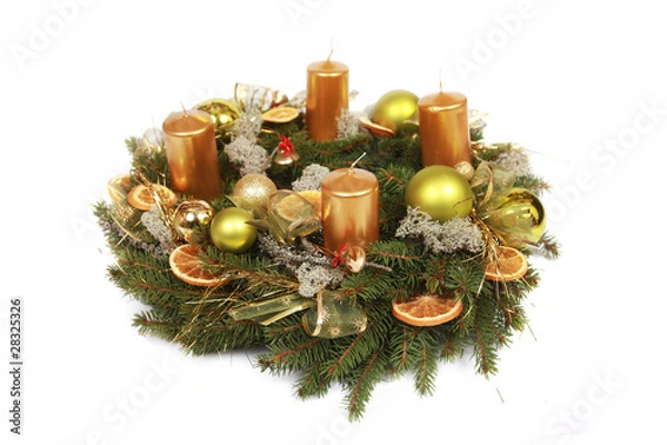 Obraz wreath with gold