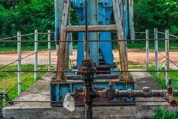 Obraz old wagon wheel