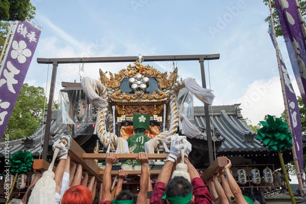 Obraz 播州姫路の秋祭り・浜の宮天満宮