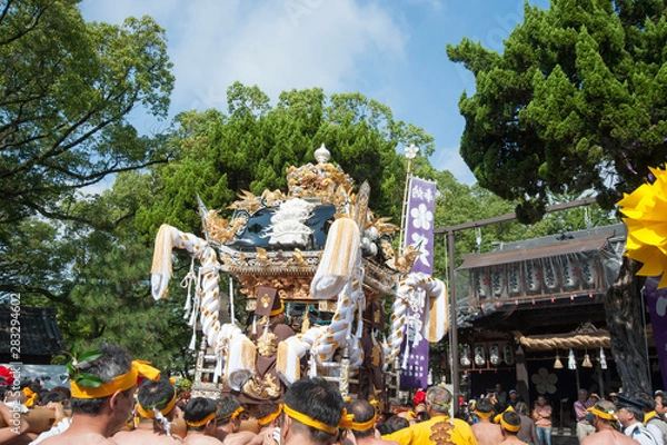 Fototapeta 播州姫路の秋祭り・浜の宮天満宮