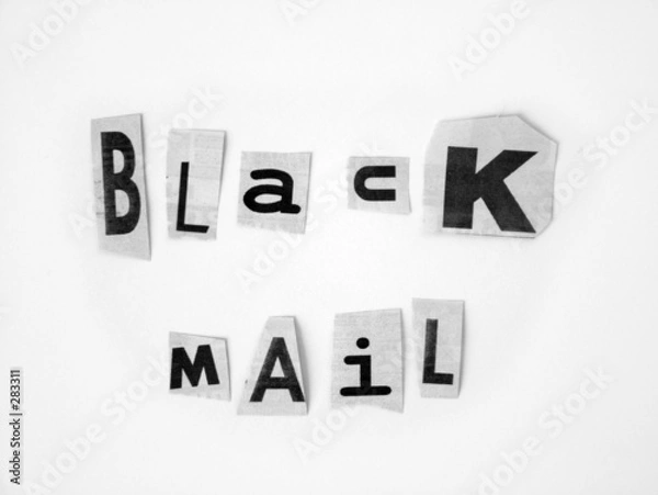 Obraz wiadomość szantażowa