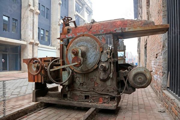 Obraz abandoned mechanical equipment