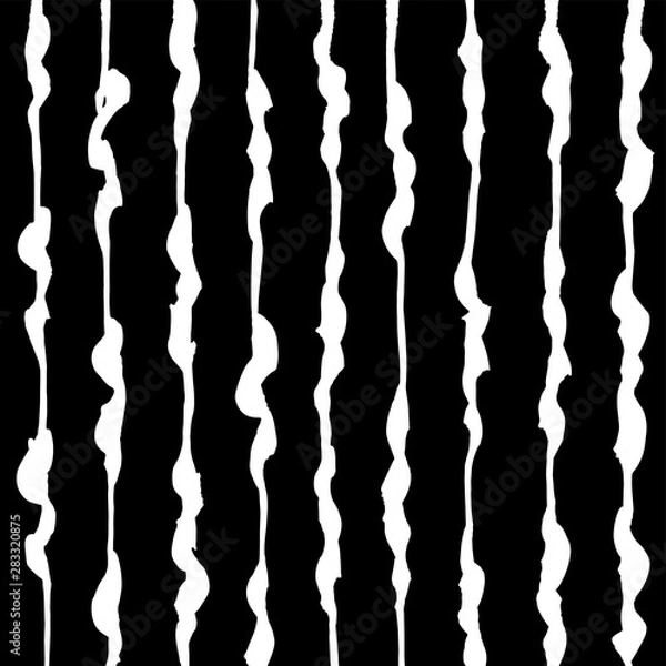 Fototapeta Grunge brush pattern. Texture. White and black vector.