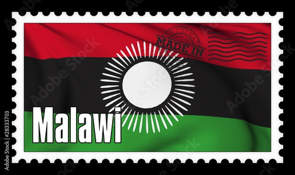 Obraz Made in Malawi original stamp