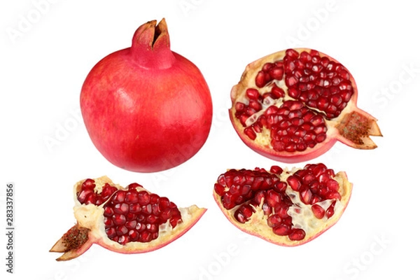 Obraz pomegranate isolated on white background
