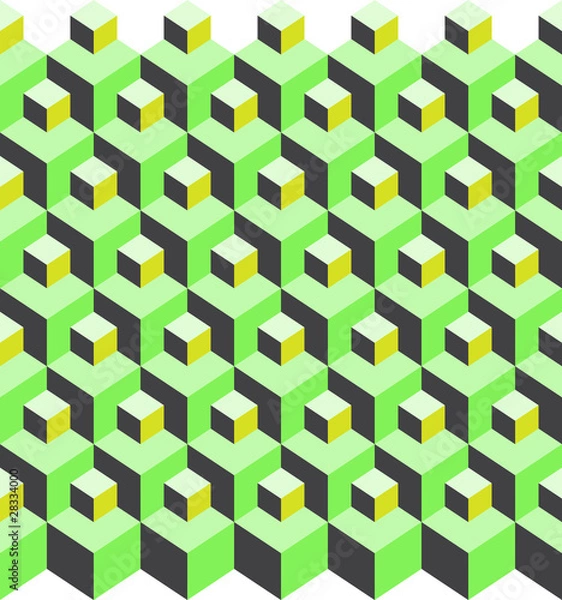Obraz cubic pattern illusion