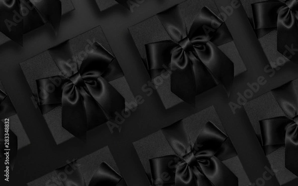 Obraz Black Friday sale presents on black background