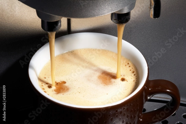 Obraz kaffeemaschine mit tasse