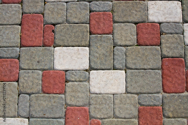 Obraz Stone tiles on the wall. Background