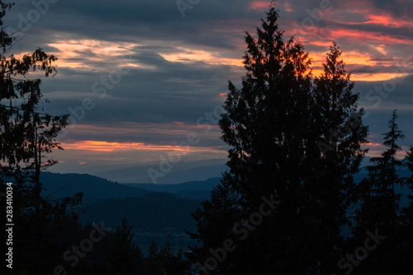 Obraz atardecer en canada