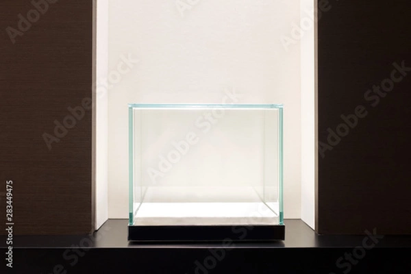 Obraz Empty glass showcase display