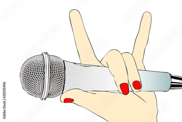 Obraz Microfono rock