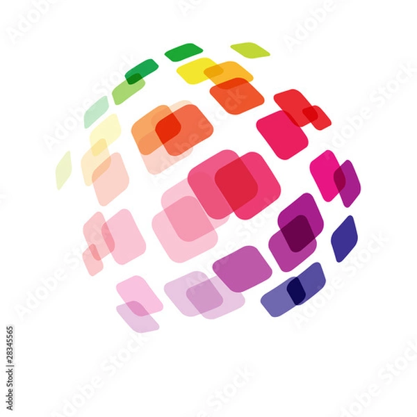 Obraz Abstract modern sphere symbolizes comunication and future