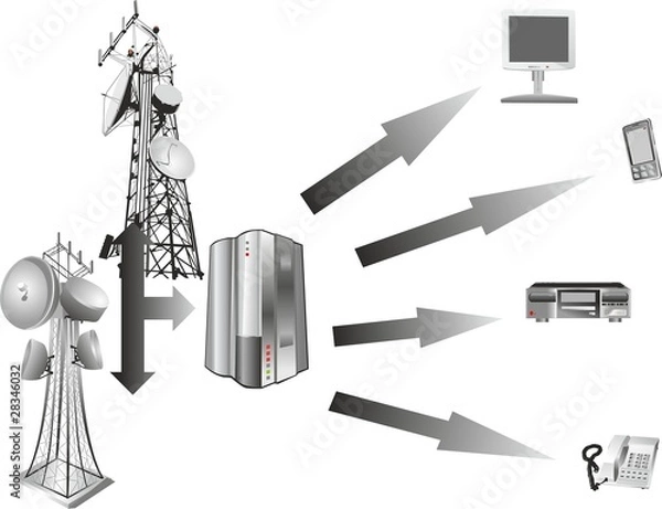Obraz red telecomunicaciones