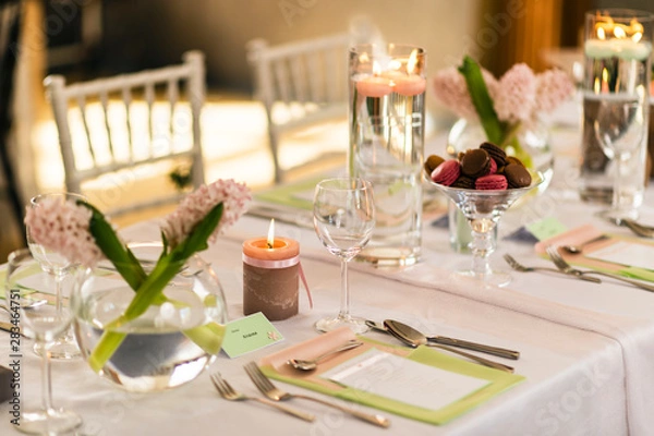Obraz wedding table setting