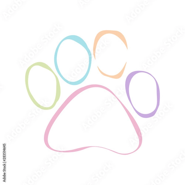 Obraz paws logo
