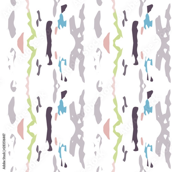 Fototapeta Hand Drawn, Paint Texture. Shibori Seamless 