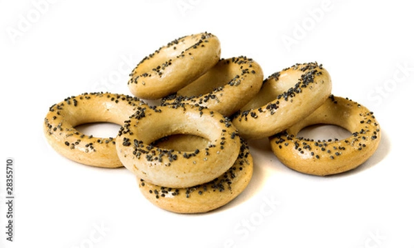 Obraz Bagels with poppy seeds