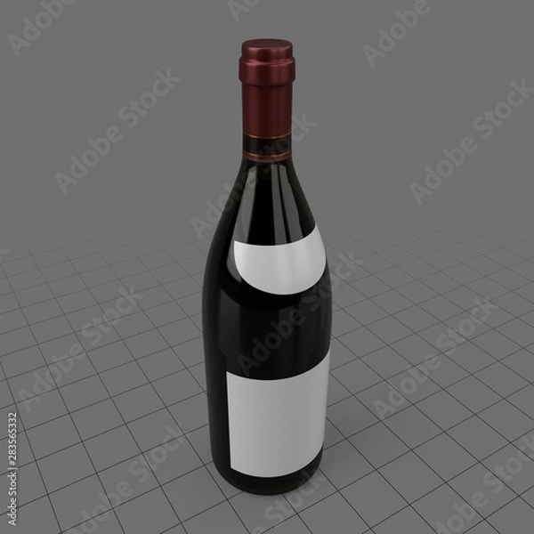 Obraz Red wine bottle