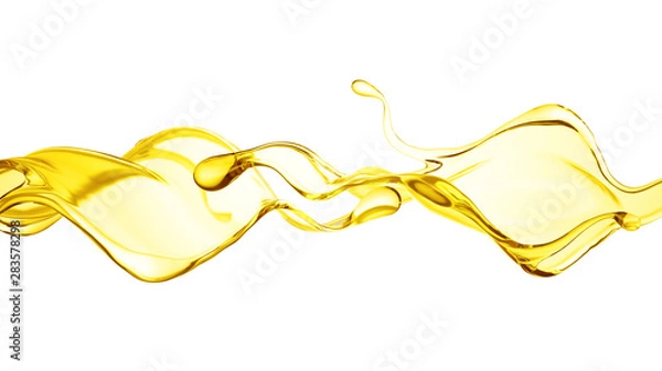 Fototapeta Splash ilustracji 3d, renderowania 3d.