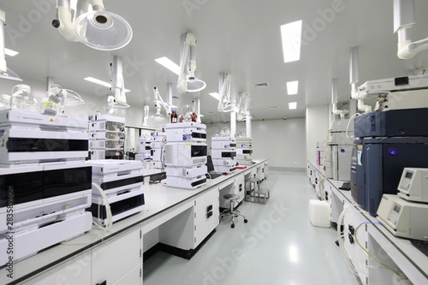 Obraz Drug manufacturing laboratory equipment.