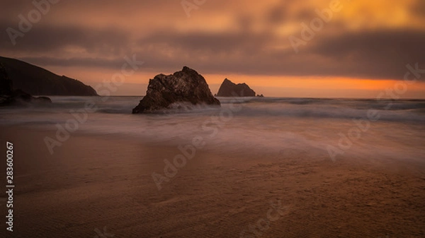 Obraz Holywell Beach Cornwall