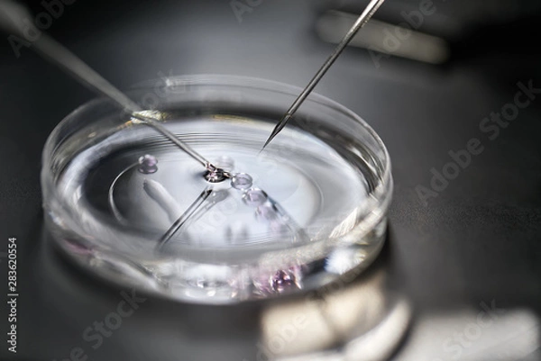 Obraz Proces zapłodnienia in vitro w laboratorium