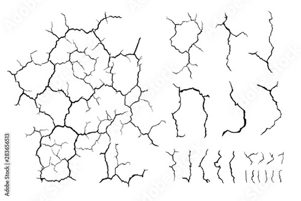 Obraz cracks ground for abstract background