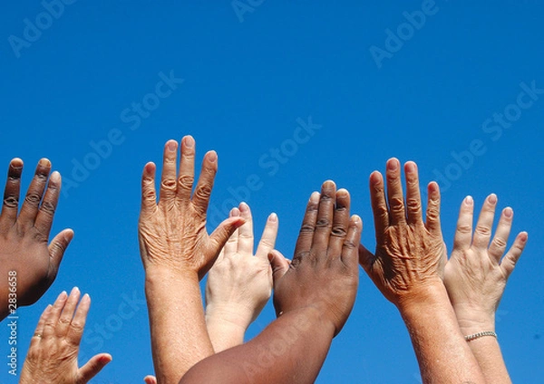 Obraz Ręce do góry za wolność