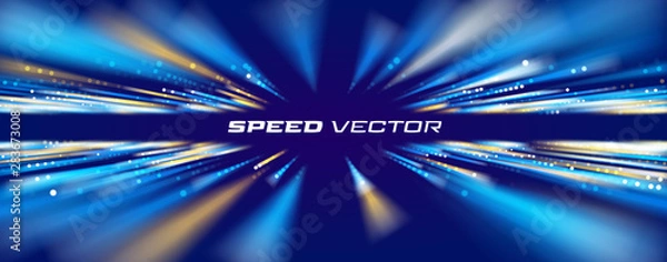Fototapeta Speed connection vector background. Database data transfer technology
