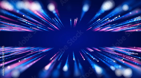 Fototapeta Speed connection vector background. Database fast data transfer acceleration