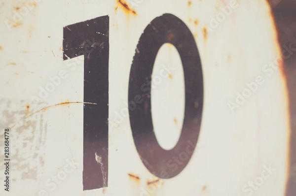 Obraz Rusty Speed Sign