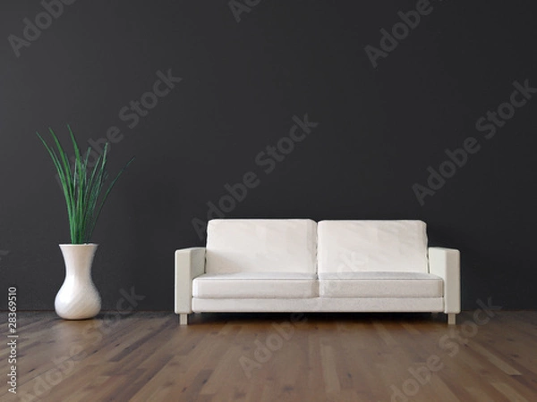 Obraz 3d Sofa Rendering dunkelgrau