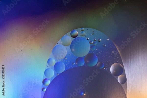 Obraz ABSTRACT BUBBLE OIL